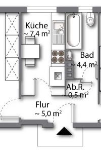 Wohnung vom Typ 2